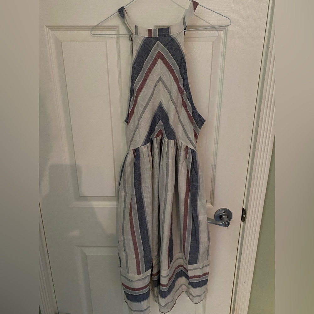 85% cotton striped dress